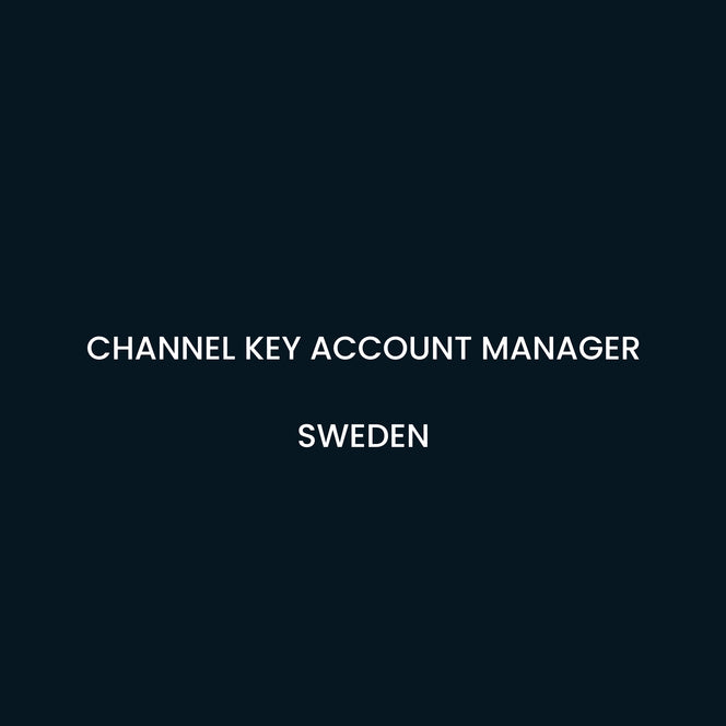 Channel Key Account Manager - Sweden