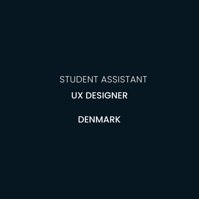 Student Assistant – UX Design